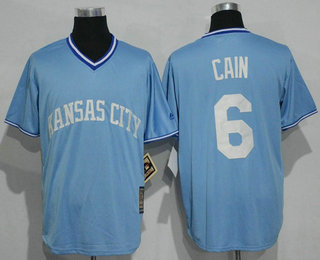 Men's Kansas City Royals #5 George Brett Retired Light Blue Pullover Majestic Cool Base Cooperstown Collection Jersey