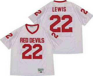 Men's Kathleen High School #22 Ray Lewis White Football Jersey