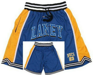 Men's Laney High School Bucs #23 Michael Jordan Blue Just Don Shorts