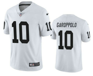 Men's Las Vegas Raiders #10 Jimmy Garoppolo White Vapor Untouchable Stitched Football Jersey