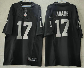 Men's Las Vegas Raiders #17 Davante Adams Black 2023 FUSE Vapor Untouchable Stitched Jersey
