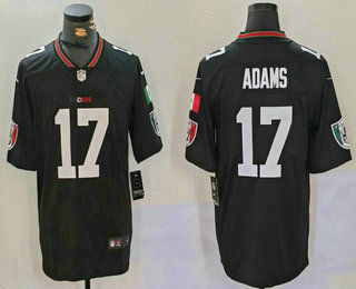 Men's Las Vegas Raiders #17 Davante Adams Black Mexico Vapor Limited Stitched Jersey