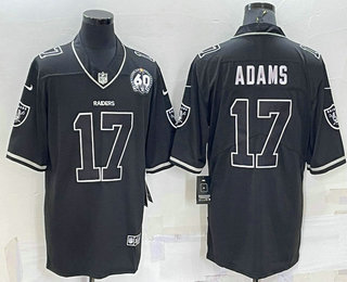 Men's Las Vegas Raiders #17 Davante Adams Black Shadow 2021 Vapor Untouchable Stitched Nike Limited Jersey