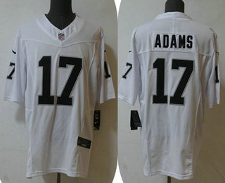 Men's Las Vegas Raiders #17 Davante Adams White 2023 FUSE Vapor Stitched Jersey