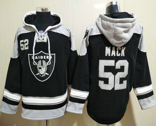 Men's Las Vegas Raiders #52 Khalil Mack Black Team Color 2014 NFL Hoodie