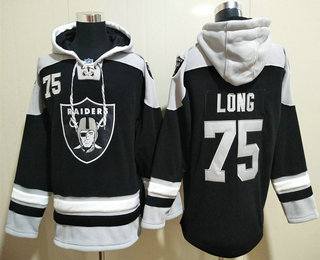 Men's Las Vegas Raiders #75 Howie Long Black Team Color 2014 NFL Hoodie