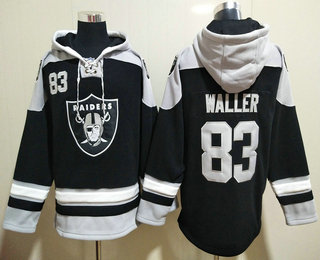 Men's Las Vegas Raiders #83 Darren Waller Black Team Color 2014 NFL Hoodie