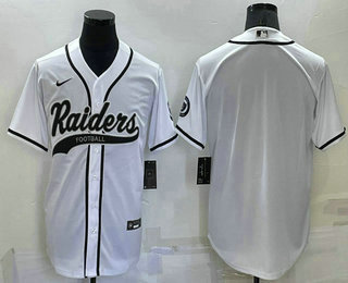 Men's Las Vegas Raiders Blank White Stitched MLB Cool Base Nike Baseball Jersey