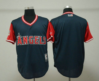 Men's Los Angeles Angels of Anaheim Navy 2018 LLWS Players Weekend Stitched Nickname Jersey