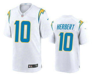 Men's Los Angeles Chargers #10 Justin Herbert White 2020 NEW Vapor Untouchable Stitched NFL Nike Limited Jersey