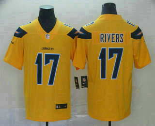 Men's Los Angeles Chargers #17 Philip Rivers Camo Stitched NFL Rush Realtree Nike Limited Jersey