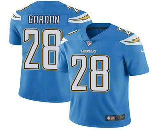 Men's Los Angeles Chargers #28 Melvin Gordon Light Blue 2017 Vapor Untouchable Stitched NFL Nike Limited Jersey