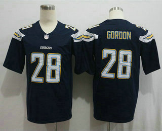 Men's Los Angeles Chargers #28 Melvin Gordon Navy Blue 2017 Vapor Untouchable Stitched NFL Nike Limited Jersey