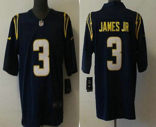 Men's Los Angeles Chargers #3 Derwin James Jr Navy Blue 2022 NEW Vapor Untouchable Stitched NFL Nike Limited Jersey