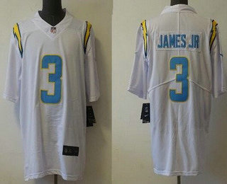 Men's Los Angeles Chargers #3 Derwin James Jr White 2022 Vapor Untouchable Stitched NFL Nike Limited Jersey