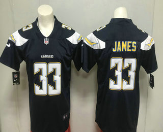 Men's Los Angeles Chargers #33 Derwin James Navy Blue Team Color 2017 Vapor Untouchable Stitched NFL Nike Limited Jersey