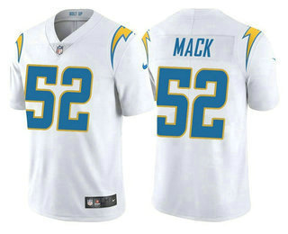 Men's Los Angeles Chargers #52 Khalil Mack White Vapor Untouchable Limited Stitched Jersey