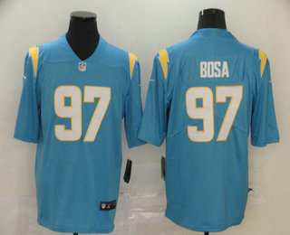 Men's Los Angeles Chargers #97 Joey Bosa Light Blue 2020 NEW Vapor Untouchable Stitched NFL Nike Limited Jersey