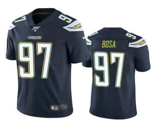 Men's Los Angeles Chargers #97 Joey Bosa Navy Blue 100th Season 2017 Vapor Untouchable Stitched NFL Nike Limited Jersey