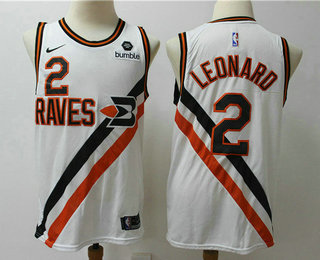 Men's Los Angeles Clippers #2 Kawhi Leonard NEW White Nike 2020 Swingman City Edition Jersey With The Sponsor Logo