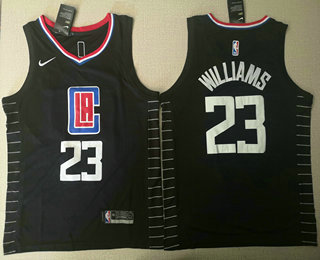 Men's Los Angeles Clippers #23 Lou Williams Black 2017-2018 Nike Swingman Stitched NBA Jersey