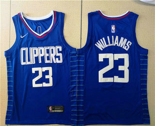 Men's Los Angeles Clippers #23 Lou Williams Blue 2017-2018 Nike Swingman Stitched NBA Jersey
