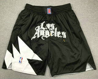 Men's Los Angeles Clippers Black Statement Icon Swingman Shorts