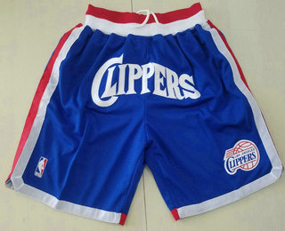 Men's Los Angeles Clippers Blue Just Don Swingman Throwback Shorts