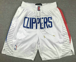 Men's Los Angeles Clippers White 2023 Just Don Shorts