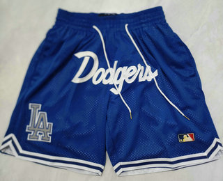 Men's Los Angeles Dodgers Blue Just Don Shorts Shorts