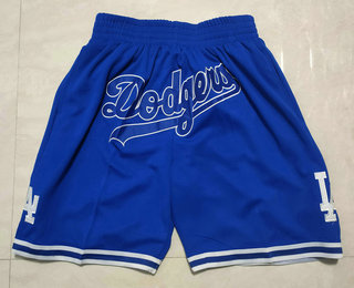 Men's Los Angeles Dodgers Blue Just Don Swingman Shorts