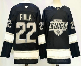 Men's Los Angeles Kings #22 Kevin Fiala Black 2024 Stitched Jersey