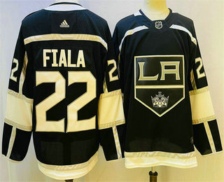 Men's Los Angeles Kings #22 Kevin Fiala Black Stitched NHL Jersey