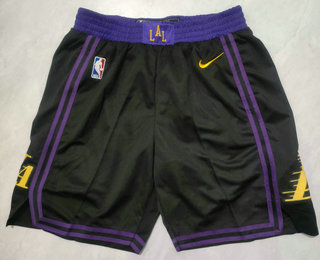 Men's Los Angeles Lakers Black 2023 City Icon Swingman Shorts