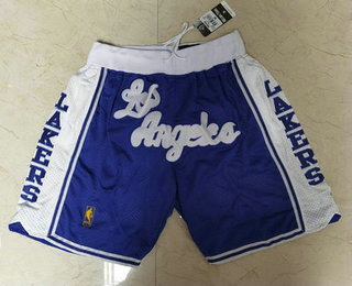 Men's Los Angeles Lakers Blue Just Don Swingman Throwback Shorts