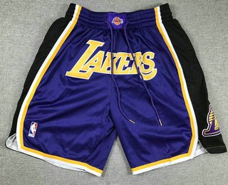 Men's Los Angeles Lakers Purple 2023 Just Don Shorts