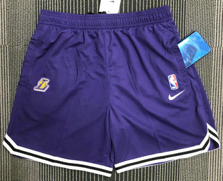 Men's Los Angeles Lakers Purple Basketball Training Shorts 1