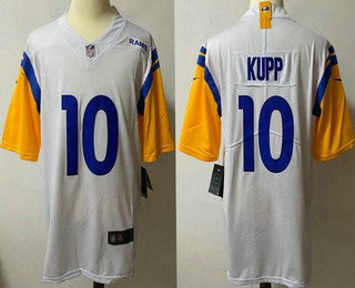 Men's Los Angeles Rams #10 Cooper Kupp Limited White Alternate Vapor Jersey