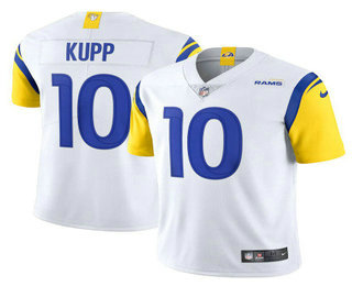 Men's Los Angeles Rams #10 Cooper Kupp White 2021 NEW Vapor Untouchable Stitched NFL Nike Limited Jersey