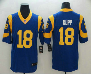 Men's Los Angeles Rams #18 Cooper Kupp Royal Blue 2017 Vapor Untouchable Stitched NFL Nike Limited Jersey