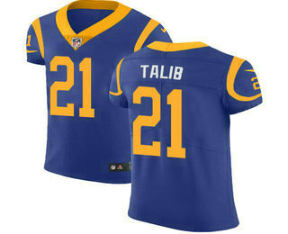 Men's Los Angeles Rams #21 Aqib Talib Royal Blue Alternate 2018 Vapor Untouchable Stitched NFL Nike Elite Jersey