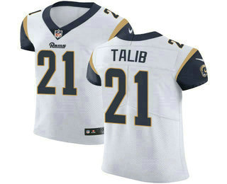 Men's Los Angeles Rams #21 Aqib Talib White 2018 Vapor Untouchable Stitched NFL Nike Elite Jersey