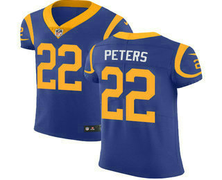 Men's Los Angeles Rams #22 Marcus Peters Royal Blue Alternate 2018 Vapor Untouchable Stitched NFL Nike Elite Jersey