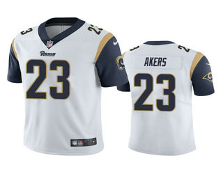 Men's Los Angeles Rams #23 Cam Akers White 2020 NFL Draft Vapor Limited Jersey