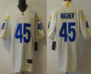 Men's Los Angeles Rams #45 Bobby Wagner 2021 Cream Vapor Untouchable Limited Stitched Jersey