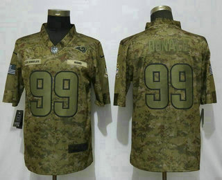 Men's Los Angeles Rams #99 Aaron Donald Nike Camo 2018 Salute to Service Stitched NFL Limited Jersey