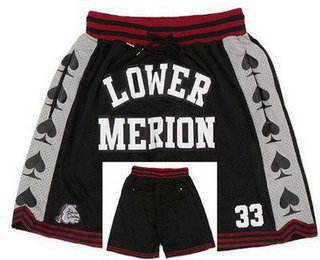 Men's Lower Merion High School Black Just Don Shorts