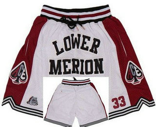 Men's Lower Merion High School White Just Don Shorts