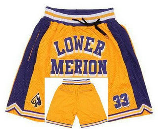 Men's Lower Merion High School Yellow Just Don Shorts