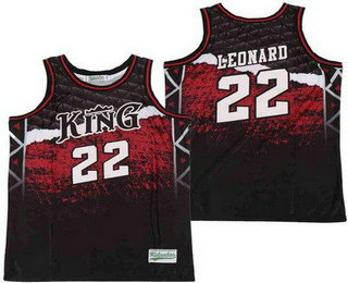 Men's Martin Luther King High School #22 Kawhi Leonard Black Basketball Jersey